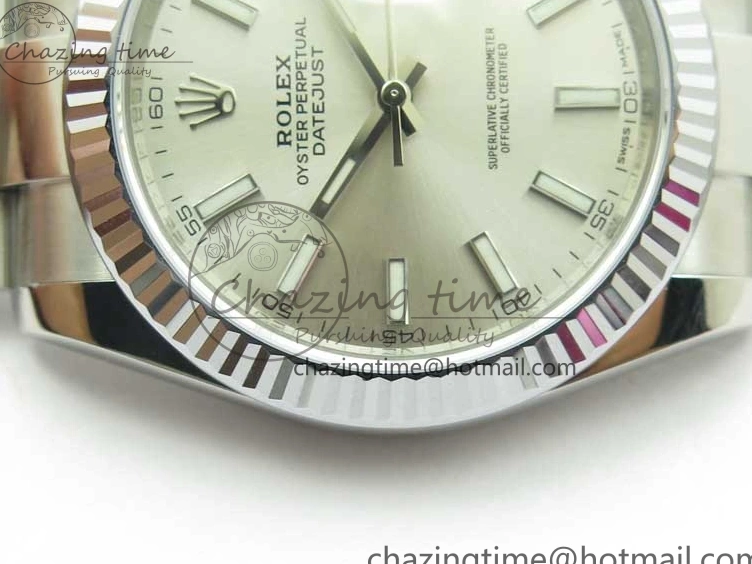 Edition DateJust 41 VSF 904L VS3235 Silver Bracelet 126334 Best on Dial 1:1 SS Oyster 0506